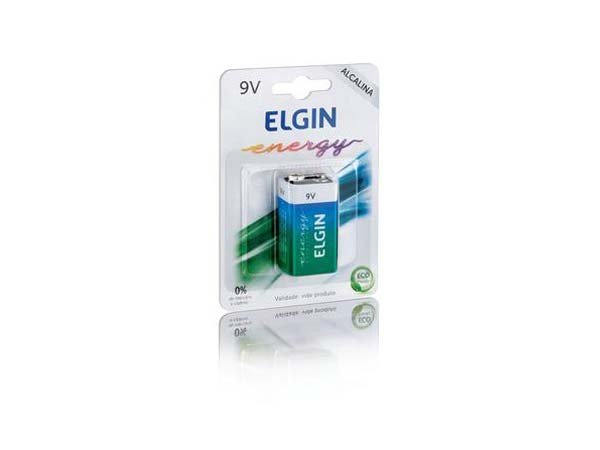 PILHA BATERIA 9V ZINCO BLISTERS ELGIN
