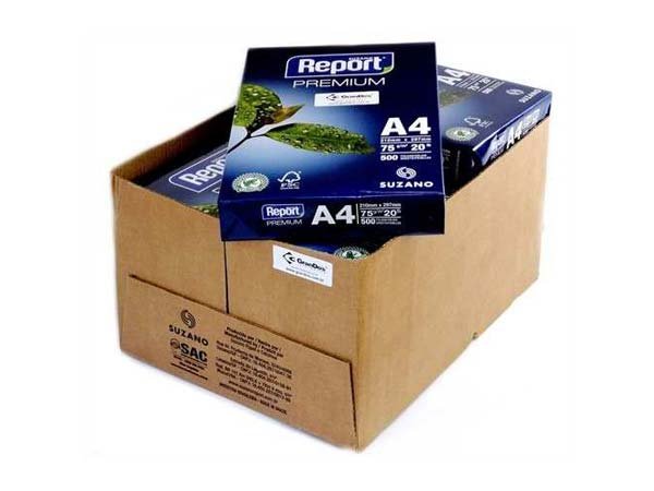 PAPEL SULFITE A4 REPORT ALCALINO 75 G 10 PCT