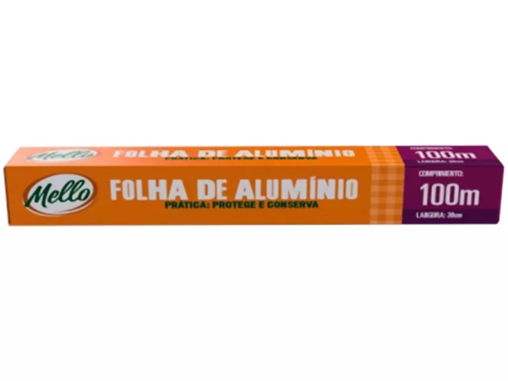 Rolo de Alumínio 30CM x 100M Mello