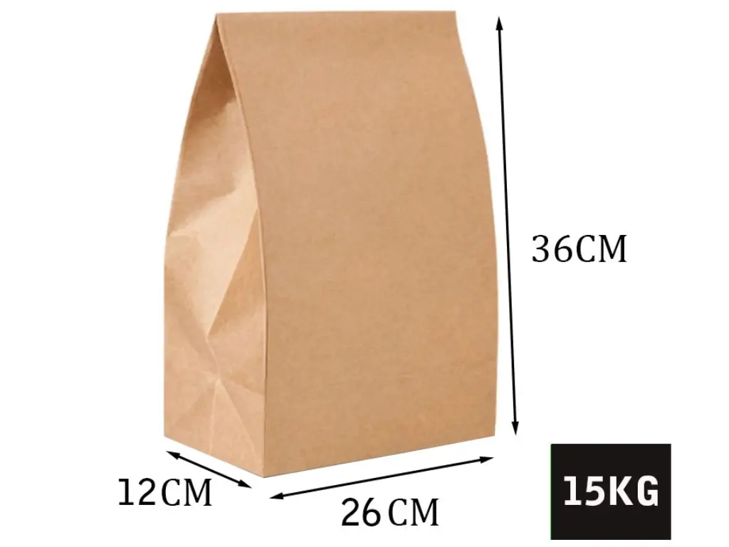 Saco Kraft SOS fundo Quadrado Delivery 15Kg c/100