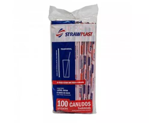 Canudo Tradicional Sache C/100 Straw Cs301