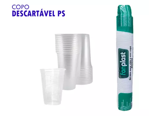 Copo 180ml Transparente PS Fonplast