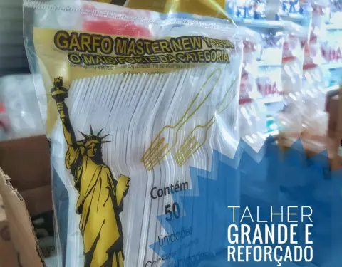 Garfo Master Grande Branco