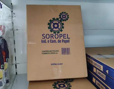 Papel Acoplado Impresso Preto 30x38 c/400
