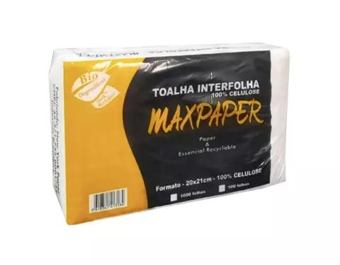 Papel Interfolha FS 2D 100% 22,5x20 Maxpaper