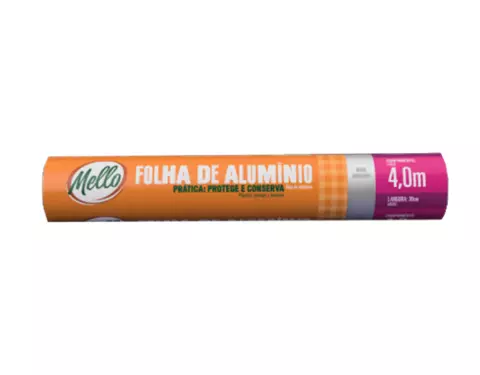 Rolo de Alumínio 30CM X 4,0M Mello