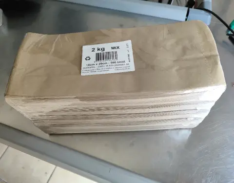 Saco Mix Pardo para Pão 2Kg com 500