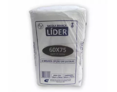 SACOLA 60X75 BRANCA LÍDER