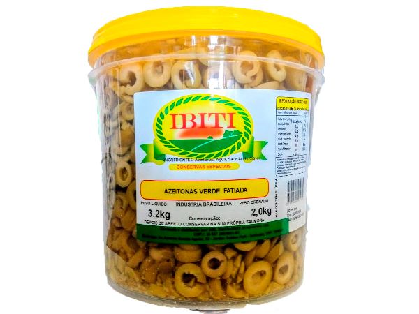 AZEITONA VERDE FATIADA BALDE 2 KG AZEITONA VERDE FATIADA BALDE 2 KG