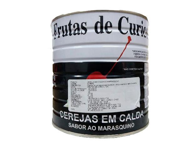 CEREJAS EM CALDAS AO MARRASCHINO LATA 1.650 KG CEREJAS EM CALDAS AO MARRASCHINO LATA 1.650 KG