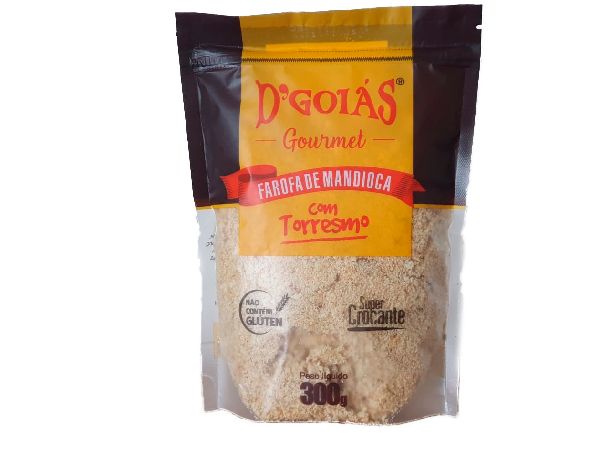 FAROFA DE MANDIOCA COM TORRESMO D'GOIAIS PCT 300 GRS VENDA P/ UNIDADE FAROFA DE MANDIOCA COM TORRESMO D'GOIAIS PCT 300 GRS VENDA P/ UNIDADE