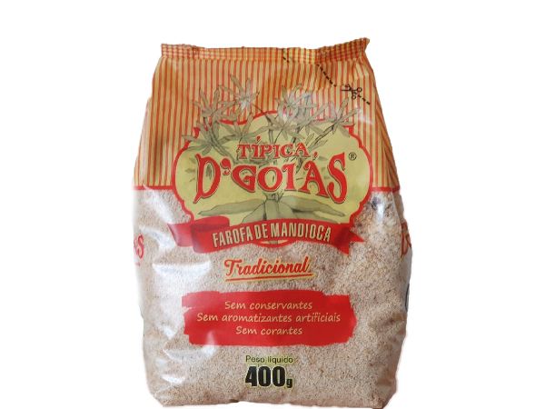 FAROFA DE MANDIOCA TRADICIONAL D'GOIAIS PCT 400 GRS VENDA P/ UNIDADE FAROFA DE MANDIOCA TRADICIONAL D'GOIAIS PCT 400 GRS VENDA P/ UNIDADE