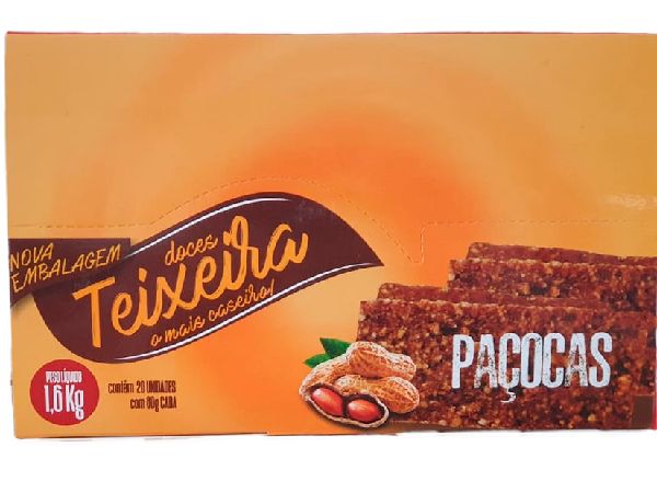 PAÇOCA TEIXEIRA CX C/ 20 UNIDADES PAÇOCA TEIXEIRA CX C/ 20 UNIDADES
