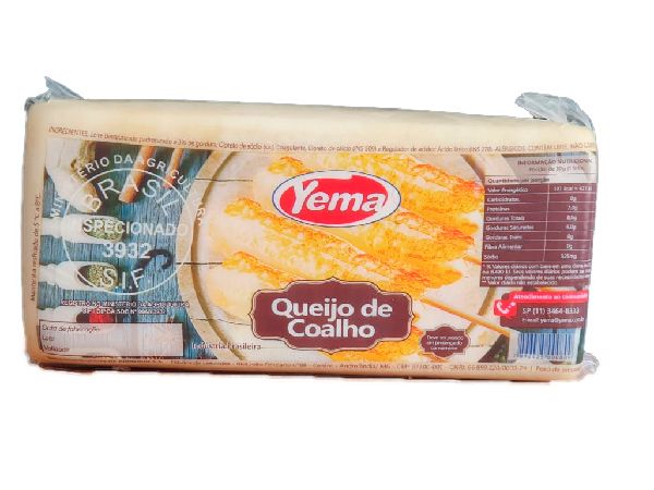 QUEIJO COALHO BARRA YEMA PEÇA +/- 2.500 VENDA P/ KILO QUEIJO COALHO BARRA YEMA PEÇA +/- 2.500 VENDA P/ KILO