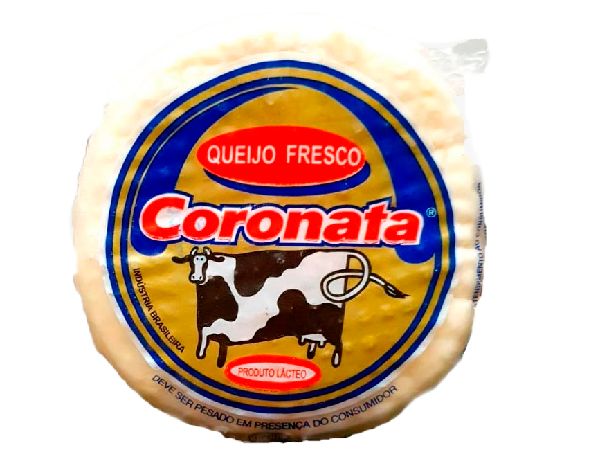QUEIJO MINAS FRESCAL CORONATA PÇ +/- 500 GRS VENDA P/ KILO QUEIJO MINAS FRESCAL CORONATA PÇ +/- 500 GRS VENDA P/ KILO