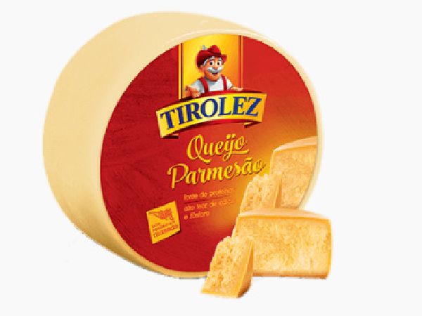QUEIJO PARMESÃO TIROLEZ PEÇA +/- 7 KG QUEIJO PARMESÃO TIROLEZ PEÇA +/- 7 KG