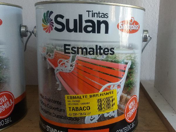 Tinta esmalte sintético brilhante tabaco 3.6L Sulan Tinta esmalte sintético brilhante tabaco 3.6L Sulan