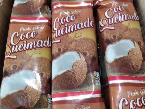 Picolé ao leite - Coco Queimado Picolé ao leite - Coco Queimado