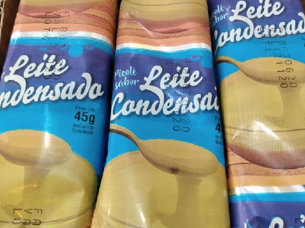 Picolé ao Leite - Leite Condensado Picolé ao Leite - Leite Condensado