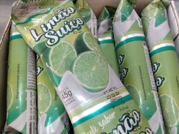 Picolé ao Leite - Limão Suíço Picolé ao Leite - Limão Suíço