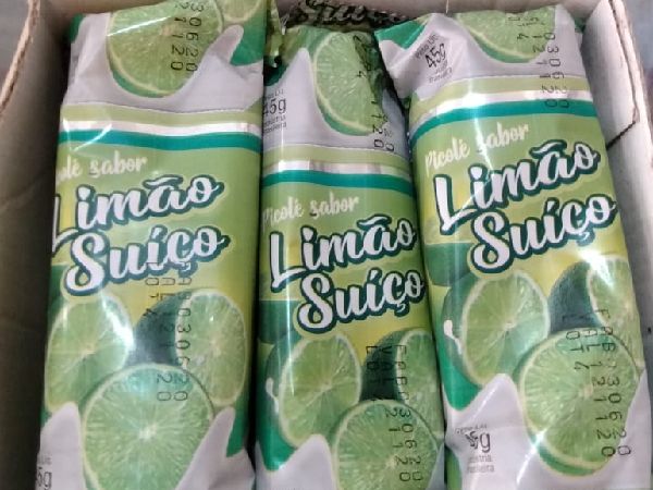 Picolé ao Leite - Limão Suíço Picolé ao Leite - Limão Suíço