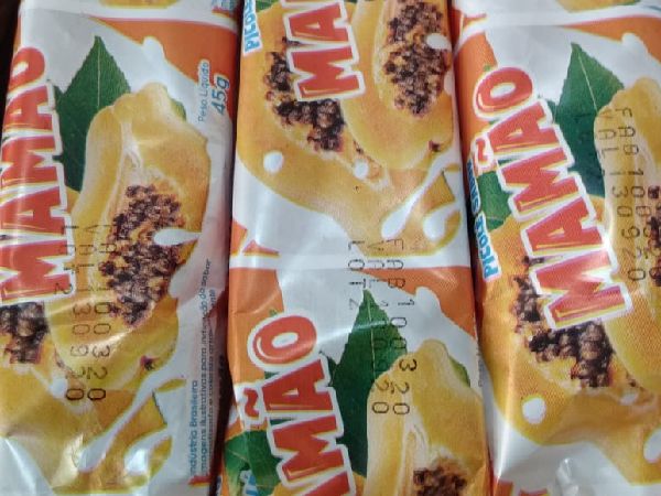 Picolé ao Leite - Mamão Picolé ao Leite - Mamão