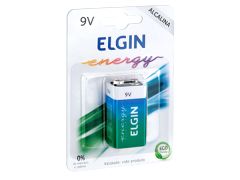 PILHA BATERIA 9V ZINCO ALCALINA BLISTERS ELGIN