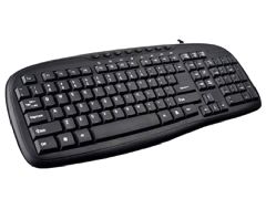 TECLADO USB MULTIMIDIA CURVE SLIM ABNT-2