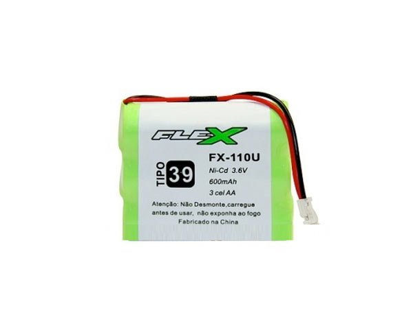 BATERIA P/ TELEFONE S/ FIO 3.6V 600MAH PLUG U