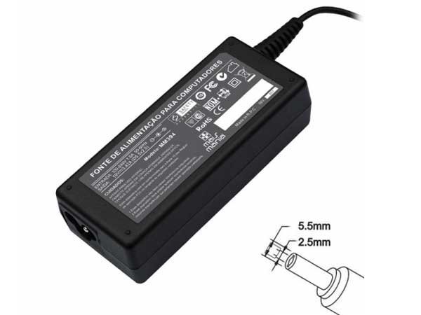 FONTE P/ NOTEBOOK 19V 3.42A 5.5X2.5 MM394